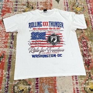 Harley - Davidson Motorcycles 2017 Rolling Thunder Washington DC Tshirt Tee
